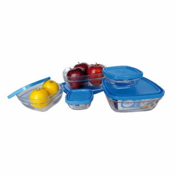 Pengo Contenitore Vetro Lys Quadrato Con Coperchio 20Cm