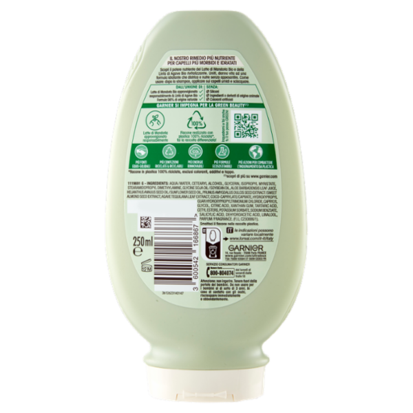 Garnier Ultra Dolce il balsamo idratante Latte di Mandorle Nutriente 250 ml