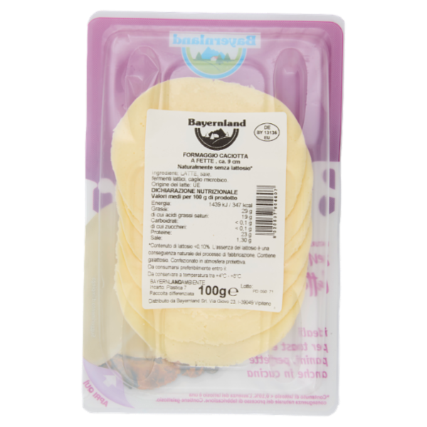 Bayernland caciotta Formaggio a Fette 100 g