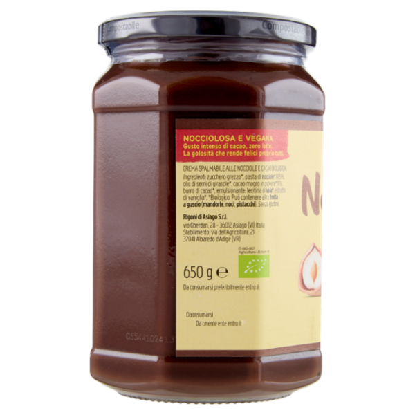 Rigoni di Asiago Nocciolata la Dark Senza Latte bio 650 g