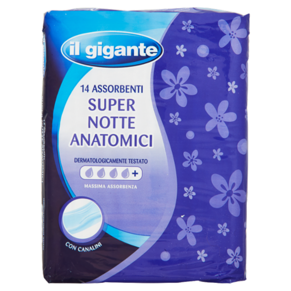 IL GIGANTE Assorbenti Super Notte Anatomici 14 pz