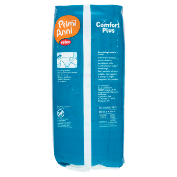 Selex Primi Anni Pannolini per Bambini Dry Comfort Midi 4-9 kg 24 pezzi