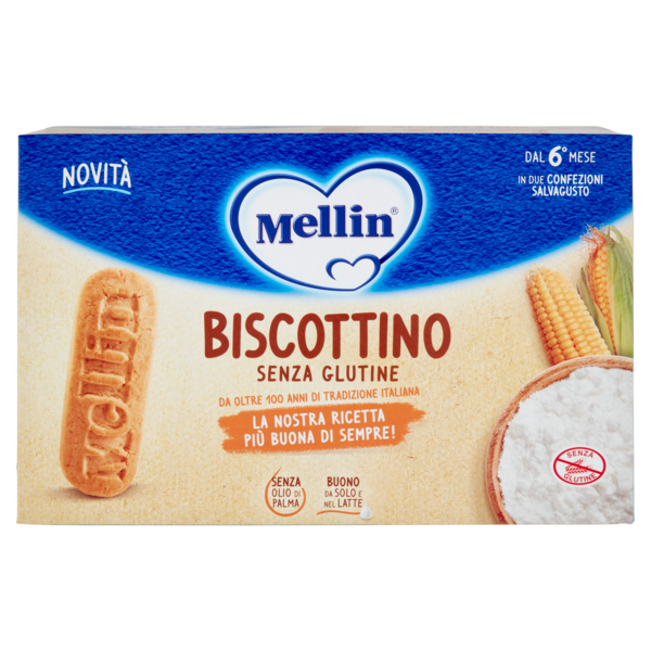 Mellin Biscottino Senza Glutine 2 x 250 g