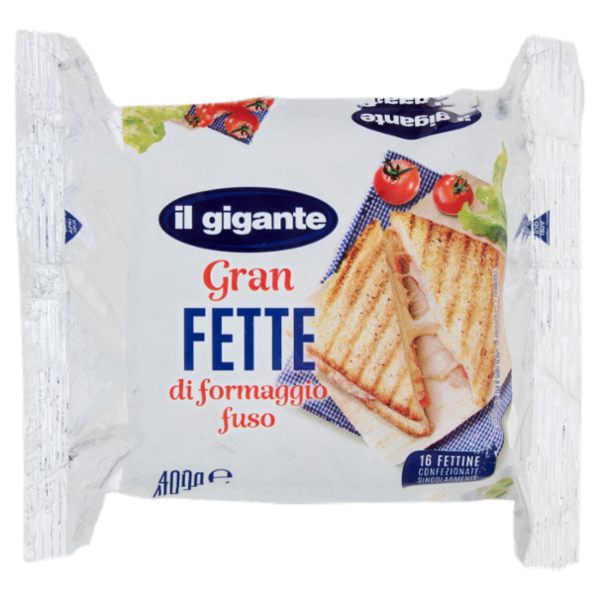 IL GIGANTE Gran Fette di formaggio fuso 16 x 25 g