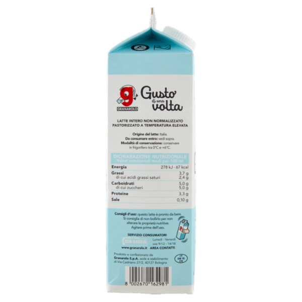 Granarolo Gusto di una volta Latte Intero 1 L