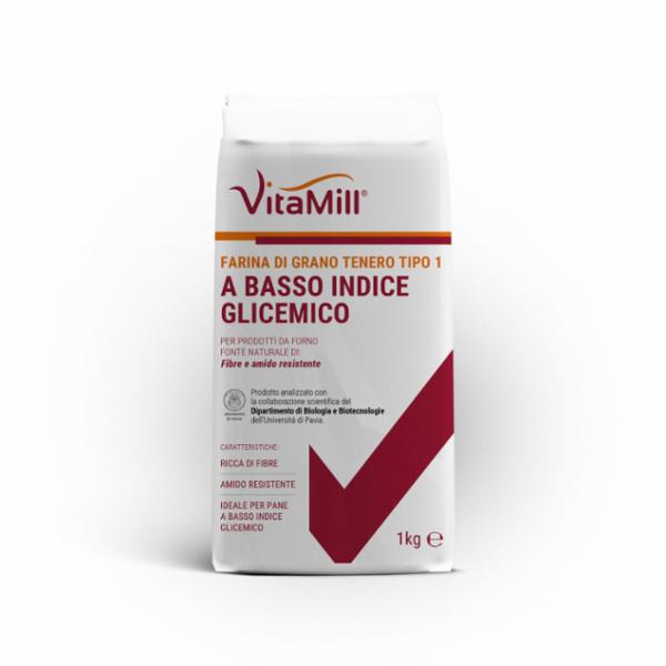 FARINA DI GRANO TENERO TIPO 1 A BASSO INDICE GLICEMICO VITAMILL KG.1