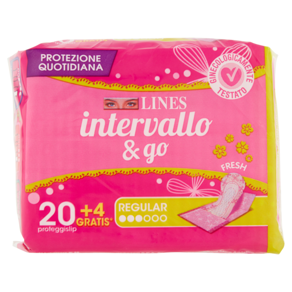 Lines intervallo & go Regular Fresh 20+4 pz