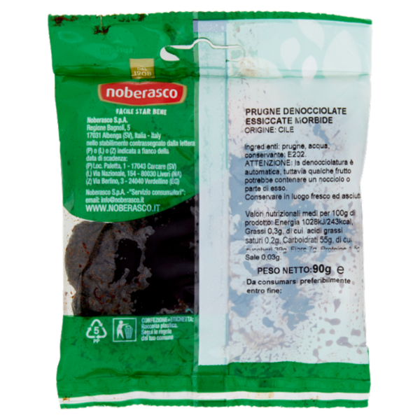 noberasco € 0,99 Prugne 90 g