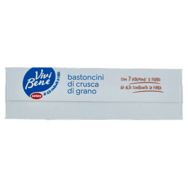 Selex Vivi Bene Bastoncini di Crusca di Frumento ad Alto Contenuto di Fibre 375 g