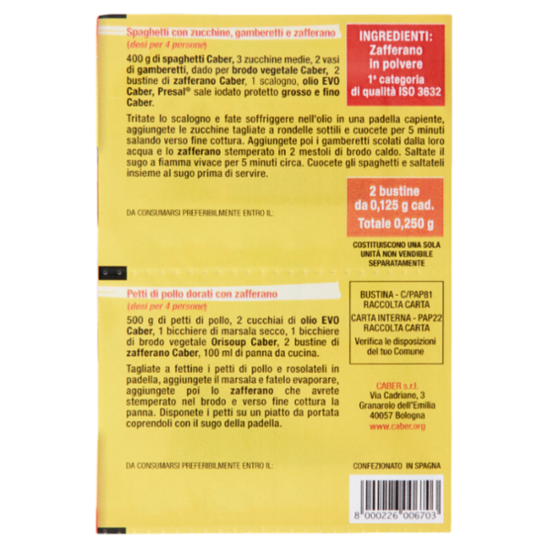 Caber Zafferano 2 x 0,125 g