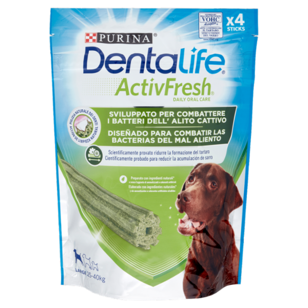 PURINA DENTALIFE ActivFresh Taglia Large busta 4 Sticks 142 g