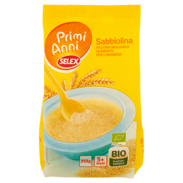 Selex Primi Anni Pastina per l'Infanzia Sabbiolina Biologica 350 g