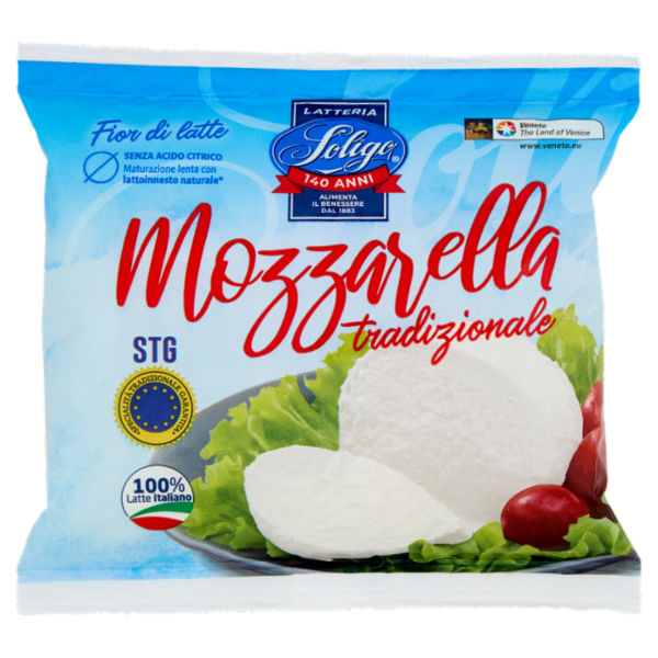 Latteria Soligo Fior di latte Mozzarella tradizionale STG 100 g