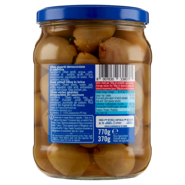 Neri Olive Giganti denocciolate 770 g