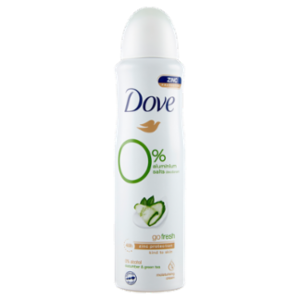 Dove Go Fresh 0% Aluminium Salts Deodorant Cucumber & Green Tea 150 Ml