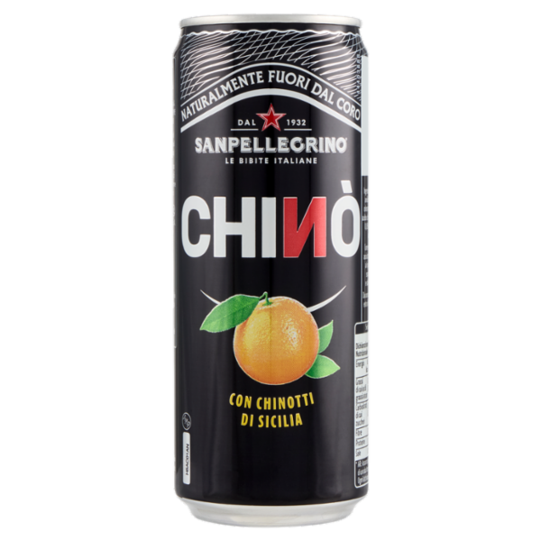 BIBITE SANPELLEGRINO, Bevanda Gassata, Chinò, Lattina - 330ml