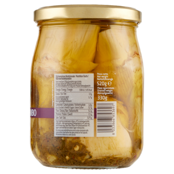 Mastrototaro food Carciofi con Gambo 520 g