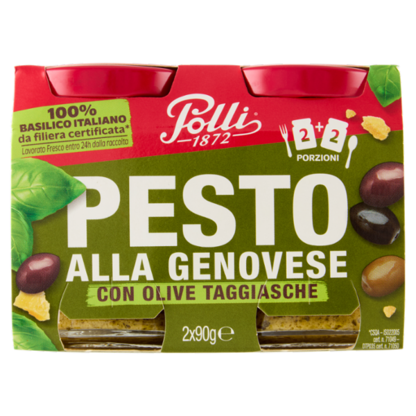 Polli Pesto alla Genovese con Olive Taggiasche 2 x 90 g