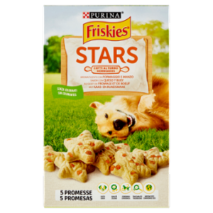 PURINA FRISKIES Stars Aromatizzati Con Formaggio e Manzo 320 g