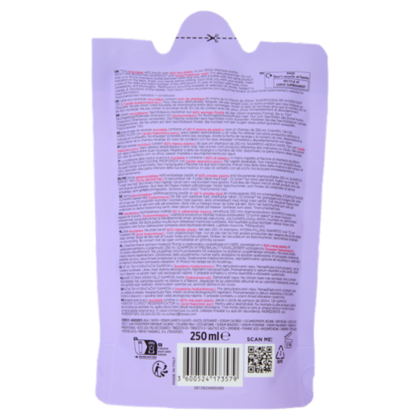 L'Oréal Paris Hydra Hyaluronic Eco-Ricarica Shampoo per Capelli Disidratati 250 ml