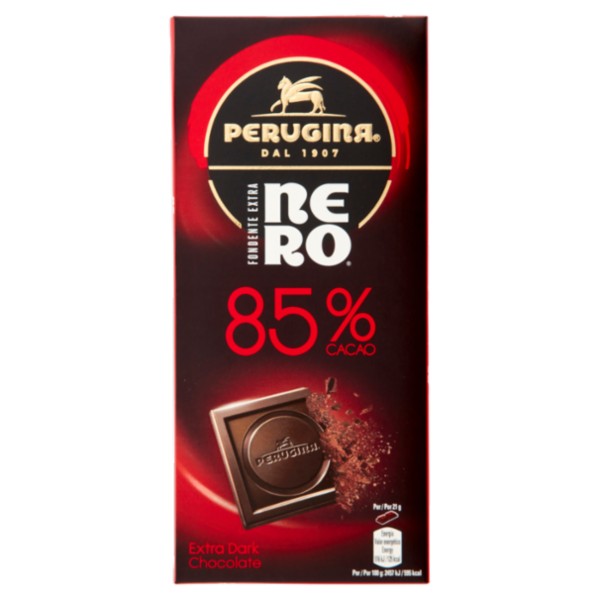PERUGINA NERO Fondente Extra 85% Tavoletta Cioccolato Fondente 85g