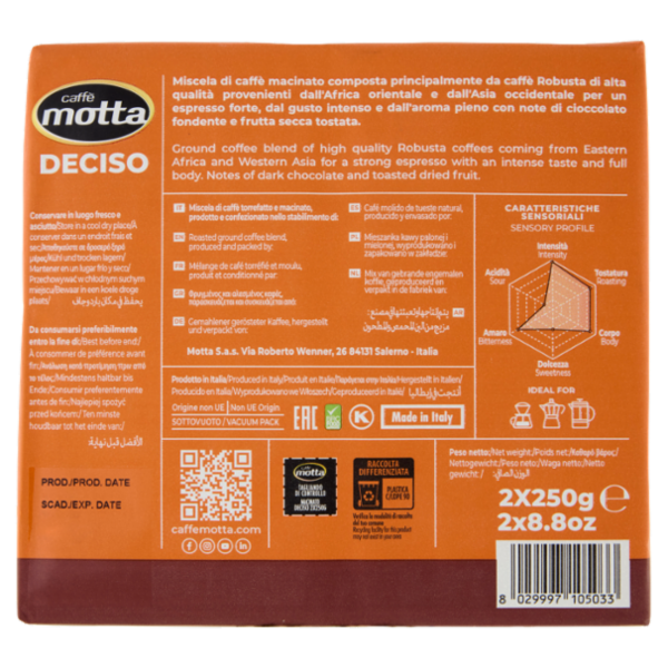 caffè motta Deciso 2 x 250 g