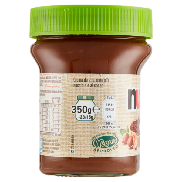 nutella plant based l'esperienza inconfondibile di Nutella con ingredienti di origine vegetale 350g