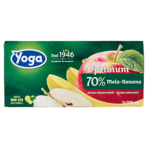 Yoga Optimum 70% Mela-Banana 3 x 200 ml