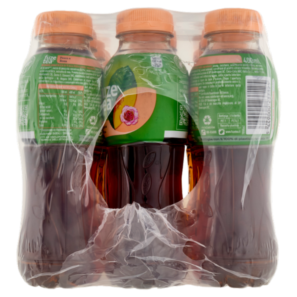 FUZE TEA, Tè Nero Pesca con una nota di Rosa PET 12 x 400 ml