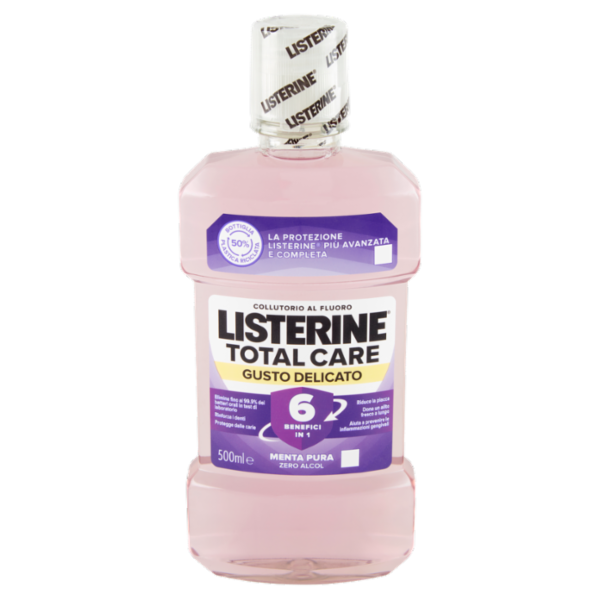 Listerine Total Care Gusto Delicato Menta Pura 500 ml