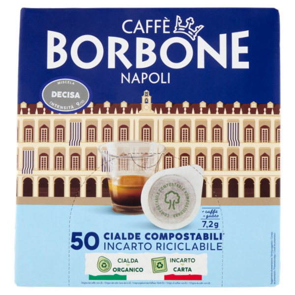 Caffè Borbone Miscela Decisa Cialde Compostabili* 50 x 7,2 g