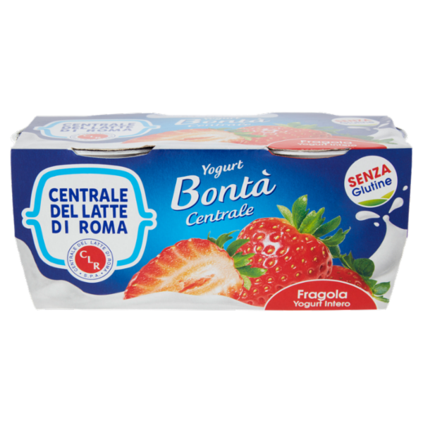 Centrale del Latte di Roma Fragola Yogurt Intero 2 x 125 g