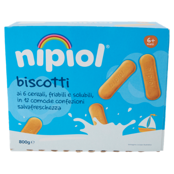 nipiol biscotti ai 6 cereali 800 g