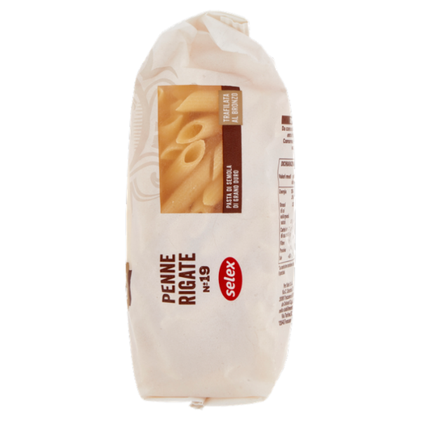 Selex Pasta di Semola Trafilata al Bronzo Penne Rigate 500 g
