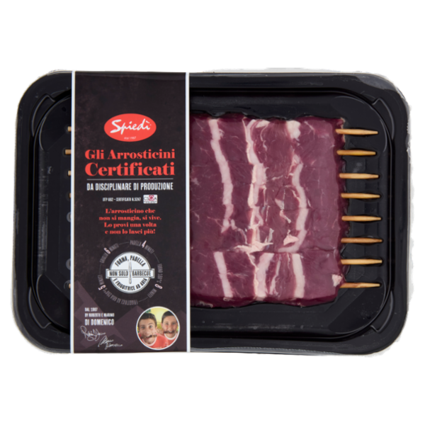 Spiedì gli Arrosticini Certificati di ovino adulto 0,160 Kg