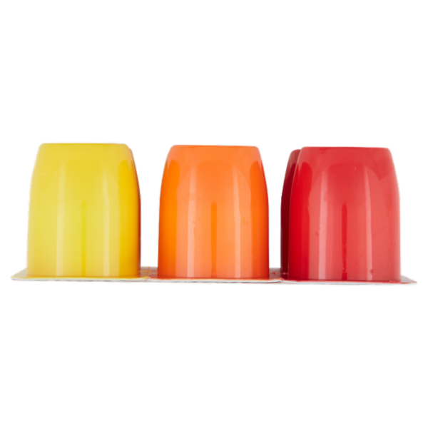 Danone Supermario, Merenda base formaggio, gusto Banana/Frag/Albicocca,fonte di Calcio, 6x50g