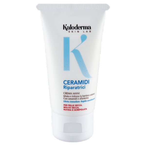 Kaloderma Ceramidi Riparatrici Crema Mani per Pelle Secca, Molto Secca, Ruvida e Screpolata 75 ml