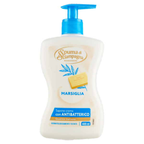 Spuma di Sciampagna Benessere Sapone crema Marsiglia 400 ml