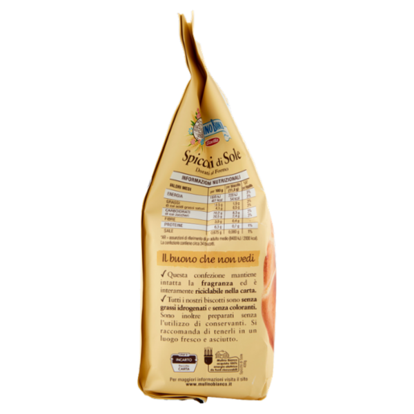 Mulino Bianco Spicchi di Sole Biscotti Dorati al Forno 400g