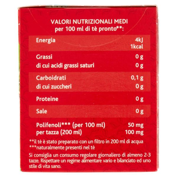 Sir Winston Tea Tè Classico Deteinato Tè Nero 20 x 1,5 g