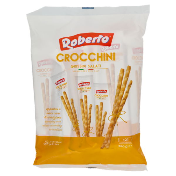 Roberto Crocchini Grissini Salati con Grani di Sale 350 g