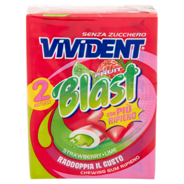Vivident Fruit Blast Strawberry Lime 2 x 30 g