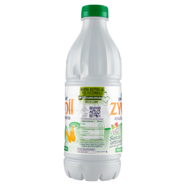 Zymil Alta Digeribilità Senza lattosio Magro Digeribile 100% Latte d'Italia 1000 ml