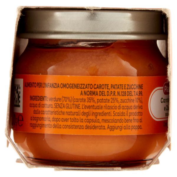 Plasmon Omogeneizzato Carote Patate e Zucchine 2 x 80 g