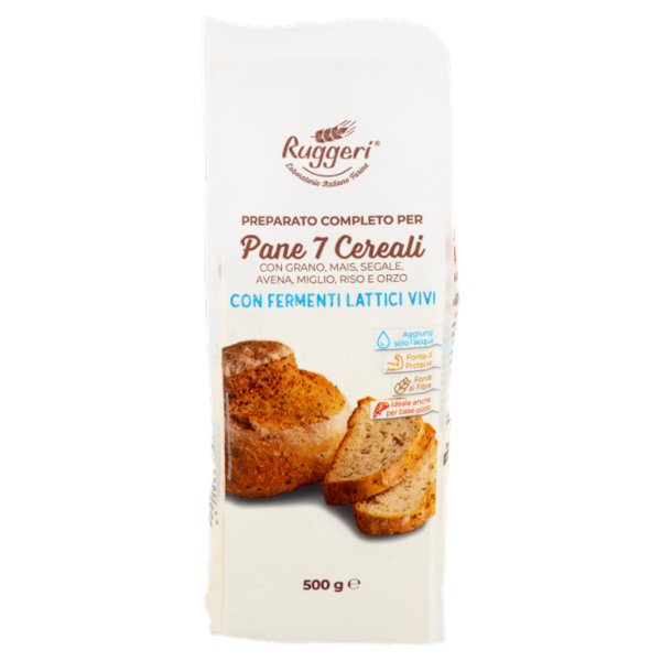 Ruggeri Preparato Completo per Pane 7 Cereali 500 g