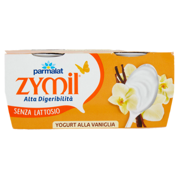 ZYMIL Alta Digeribilità Senza Lattosio Yogurt alla Vaniglia 2 x 125 g