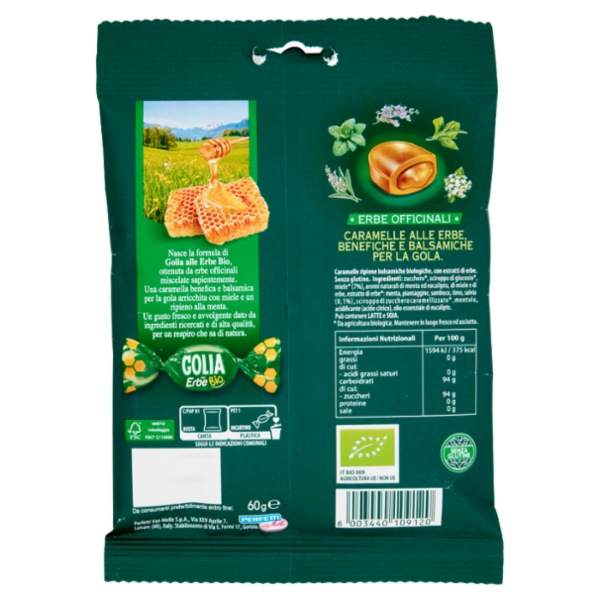 Golia alle Erbe Bio con Miele 60 g