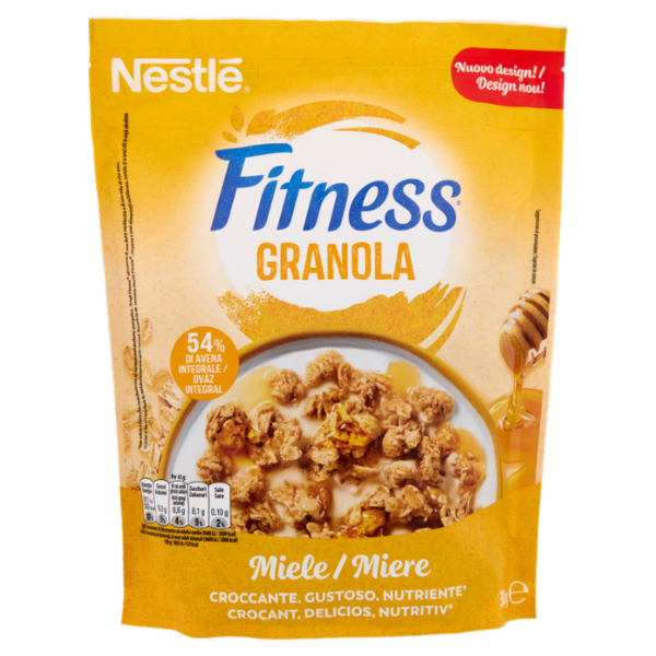 FITNESS Granola Miele con Avena e Cereali Integrali 300g