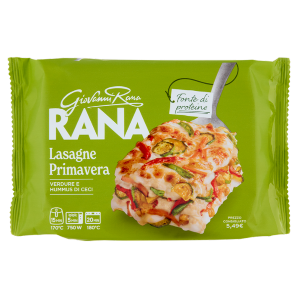 Giovanni Rana Lasagne Primavera Verdure e Hummus di Ceci 350 g