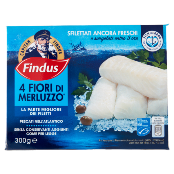 Capitan Findus 4 Fiori di Merluzzo 300 g